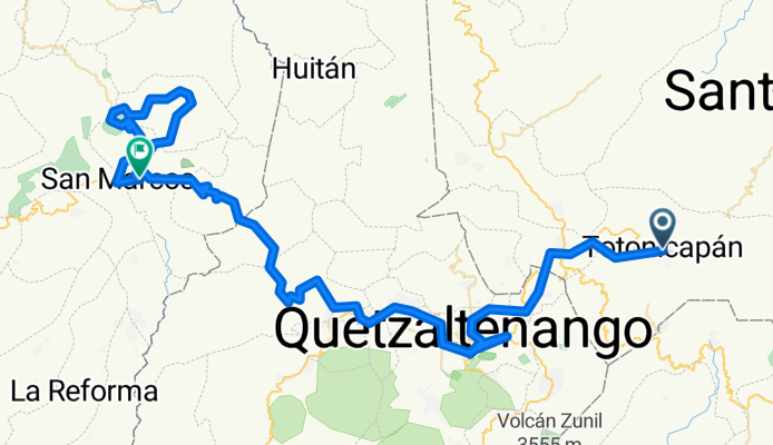 Etapa 9 Tonicapan-Xela-San Marcos-San Pedro