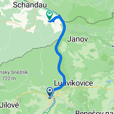 Decin hl.n., Děčín nach Reinhardtsdorf Ehrenmal, Reinhardtsdorf-Schöna