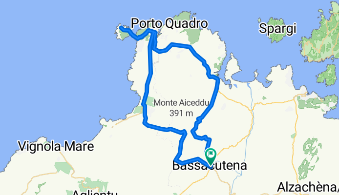RR Tour zum Capo Testa - zurück über Porto Pozzo