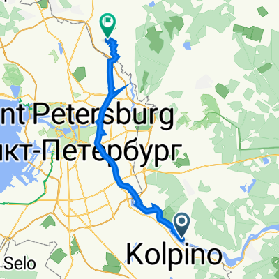 От ОвцИнская улица 19, п.им.Свердлова до Ручьевский проспект 13, Мурино