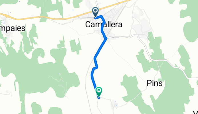Carretera Banyoles 14, Camallera nach Diseminado Afueras 28, Vilopriu