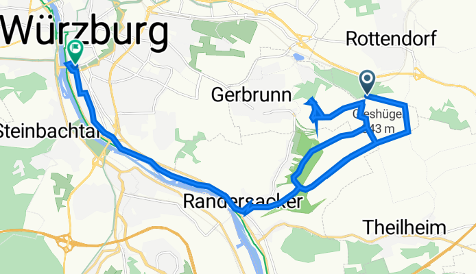Gerbrunn nach Sanderring 16, Würzburg