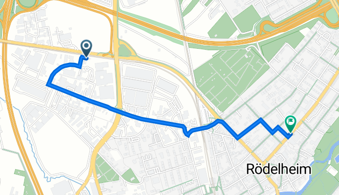 Stützeläckerweg 19, Frankfurt am Main nach Thudichumstraße 22, Frankfurt am Main