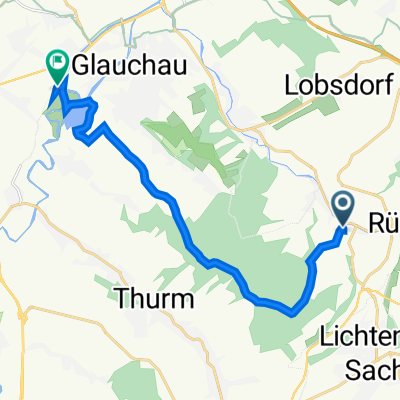 Höhenweg 7, Sankt Egidien nach Obere Muldenstraße 117, Glauchau
