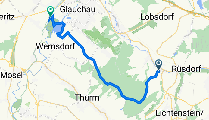 Höhenweg 7, Sankt Egidien nach Obere Muldenstraße 117, Glauchau