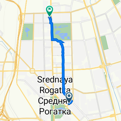 Prospekt Yuriya Gagarina 77а, Sankt-Peterburg to Moskovskiy Prospekt 153, Sankt-Peterburg