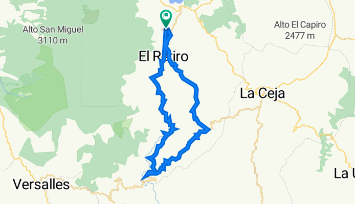 De Vía Corta El Retiro 2262 a Vía Corta El Retiro 2262