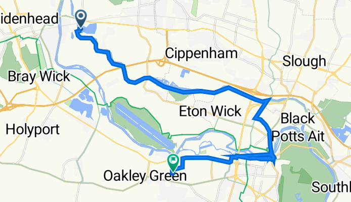 Taplow, Maidenhead to 25 Birch Grove, Windsor