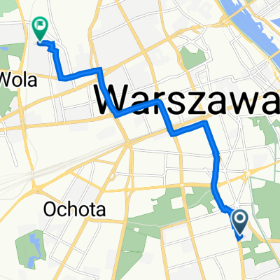 Puławska 37, Warsaw to Zawiszy 16, Warsaw
