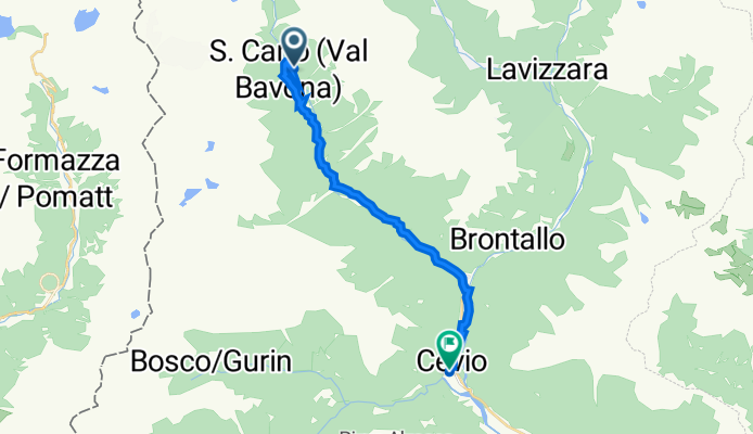 Via S Carlo 1, S. Carlo (Val Bavona) a Via Val Rovana 4–14, Cevio