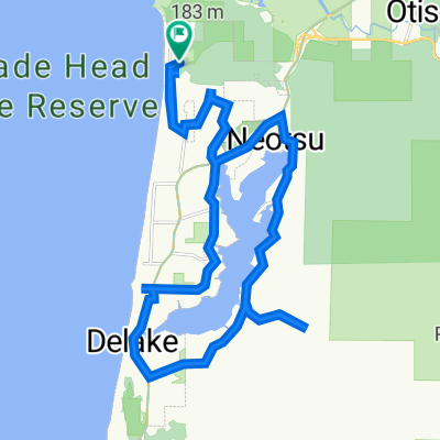 6976 NE Neptune Dr, Lincoln City to 6969 NE Neptune Dr, Lincoln City