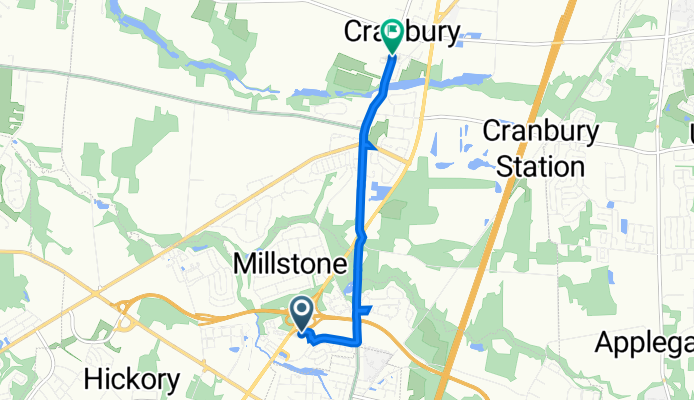 East Windsor to 65 N Main St, Cranbury