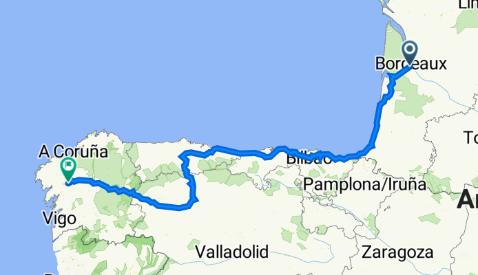Bordeaux - Oviedo - Leon - Compostela
