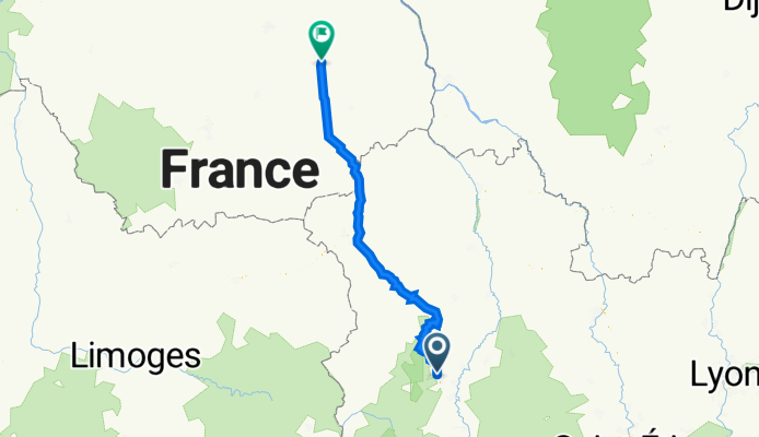 *Clermond-Ferrand - Bourges (195 Km)
