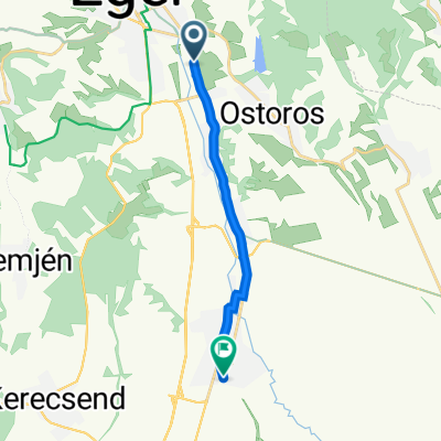 Kistályai út 6., Eger to Akácos utca 25., Maklár