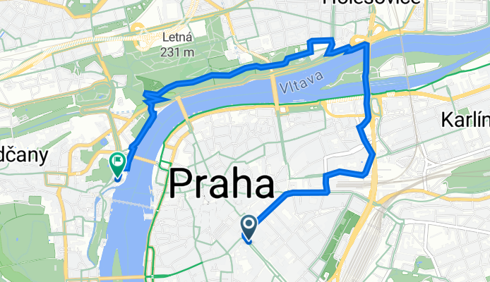 Václavské náměstí 841/3, Prague 1 to Dolní Malostranský Obvod, Prague 1