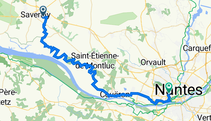 De Savenay à Rue Colette Magny 3, Nantes