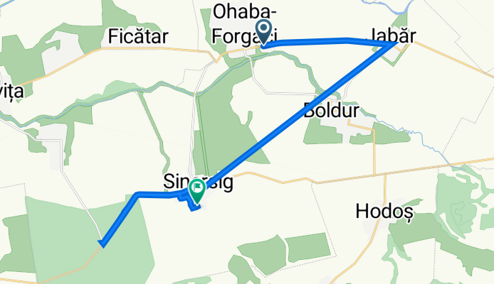 Route from DJ592D 27, Ohaba-Forgaci
