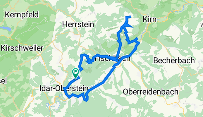 K37 48, Idar-Oberstein nach Göttschieder Straße 50, Idar-Oberstein