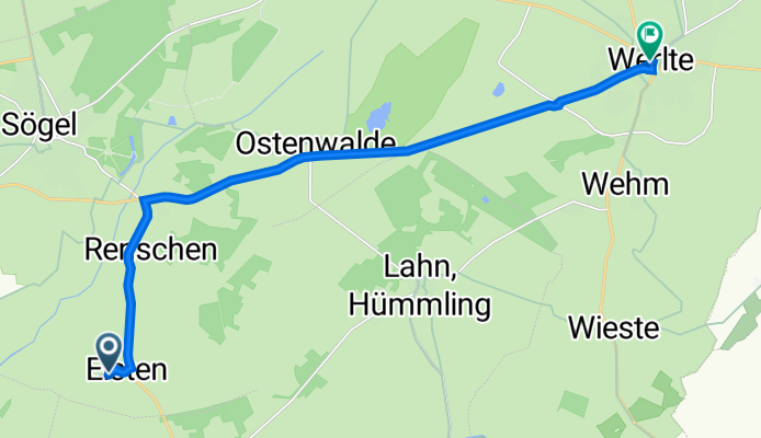 Westerhouk 8, Sögel nach Am Markt, Werlte