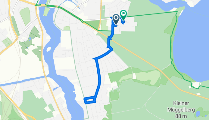 Erwin-Bock-Straße 2, Berlin nach Müggelschlößchenweg 48, Berlin