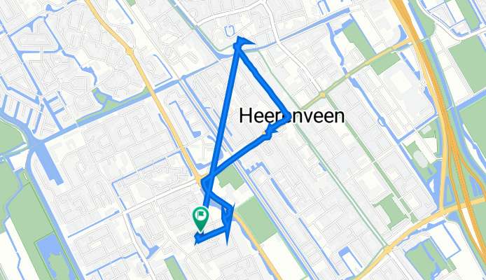 Gruttostraat 8, Heerenveen naar Gruttostraat 8, Heerenveen