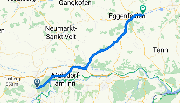 Route nach Klosterstraße 15, Hebertsfelden