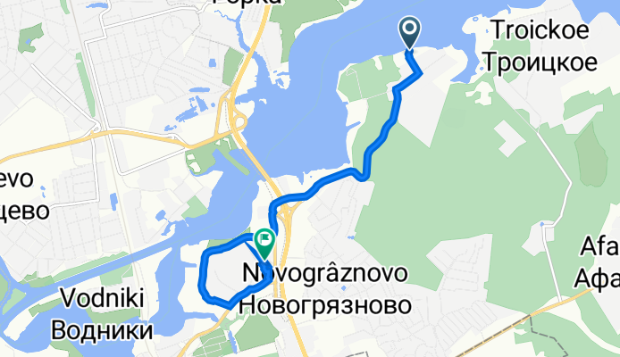 Городской Округ Мытищи до Старое Дмитровское шоссе, 15, Долгопрудный