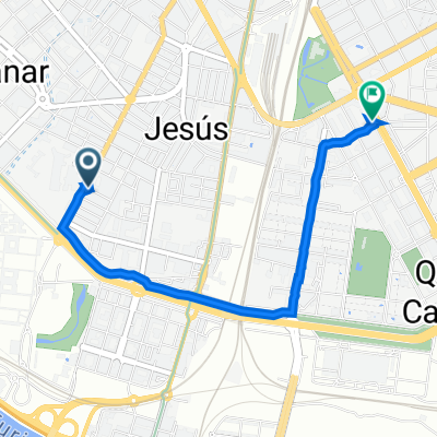Carrer del Músic Penella, 4–14, València to Carrer de la Pianista Empar Iturbi, 75, València
