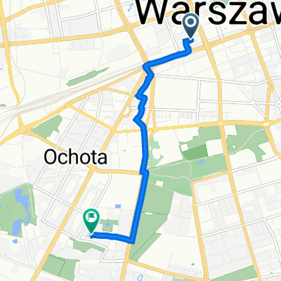 Chmielna 73, Warszawa do Władysława Korotyńskiego 22, Warszawa