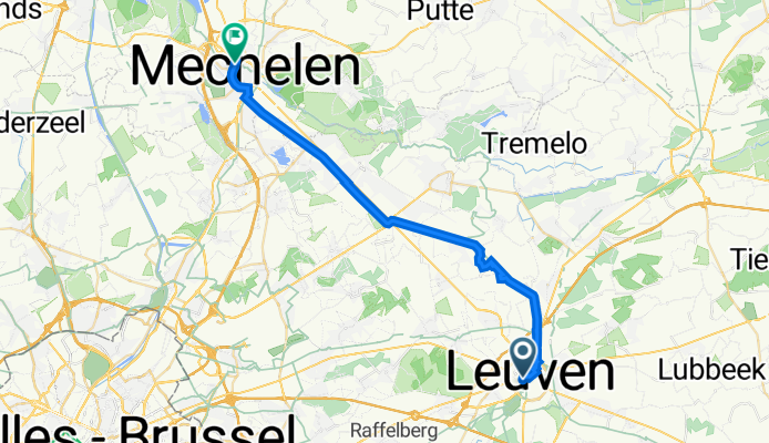 Onze-Lieve-Vrouwstraat 31, Leuven to Guido Gezellelaan, Mechelen