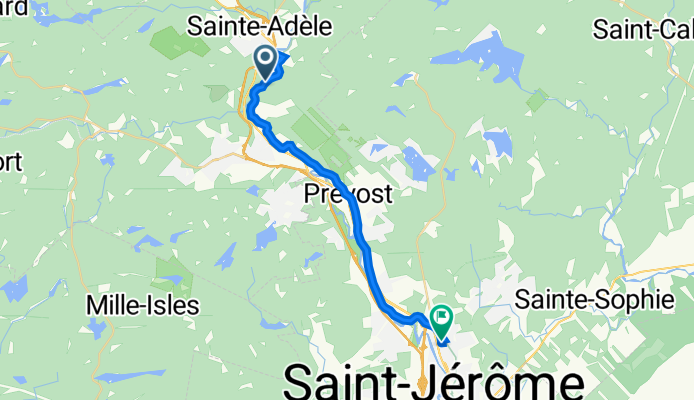St-Jérôme à St-Faustin, Ste-Adèle to 2108 Rue Saint-Georges, St-Jérôme