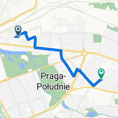 Bliska 17, Warsaw to Białowieska 16, Warsaw