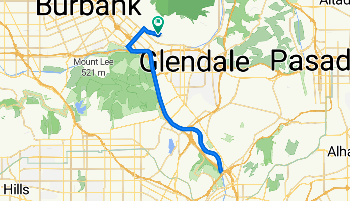 1251 Highland Ave, Glendale to 1251 Highland Ave, Glendale