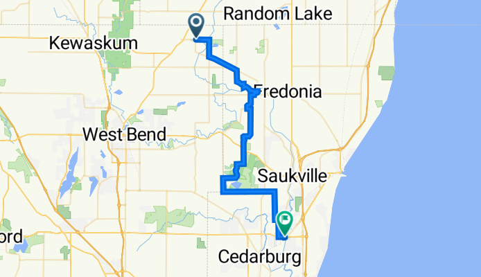 501–899 Jay Rd, West Bend to 1221 13th Ave, Grafton