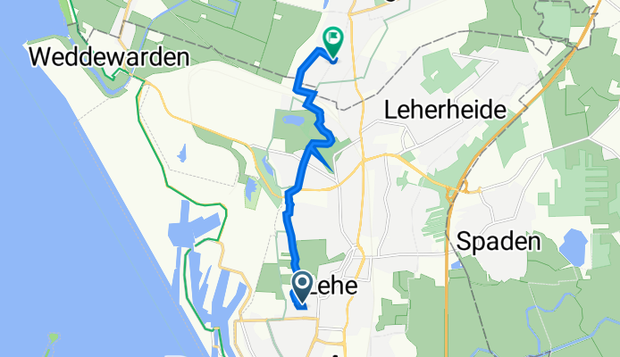 Bütteler Straße 25, Bremerhaven nach Mittelfeldweg 9, Geestland
