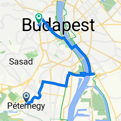 Péterhegyi köz 35., Budapest to Ráth György utca 1C., Budapest
