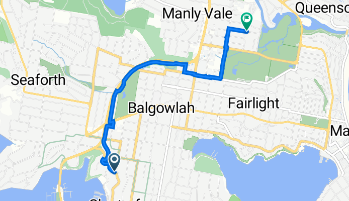 45 Peronne Ave, Clontarf to 33 Parkes St, Manly Vale