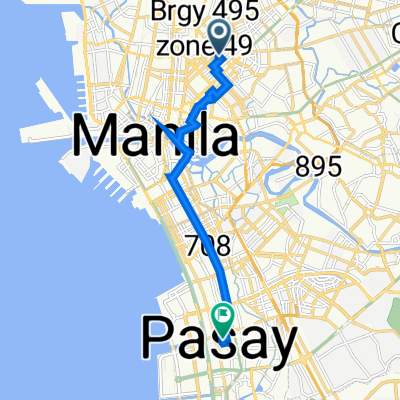 Route from Craig Street 1133, Manila