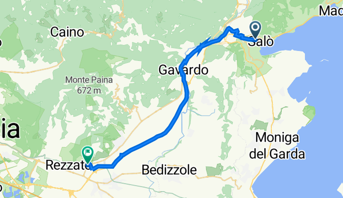 Viale Marco Enrico Bossi 22, Salò nach SP 116 72, Rezzato