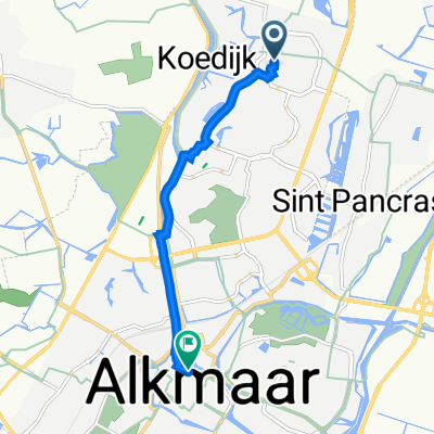 Lotharingenweg 33, Alkmaar naar Koningsweg 59, Alkmaar
