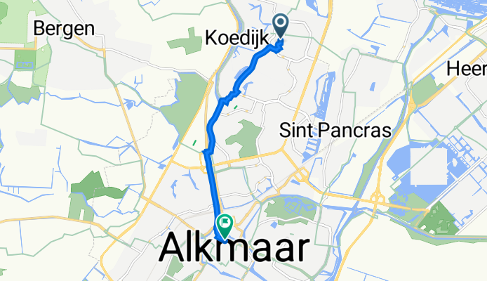 Lotharingenweg 33, Alkmaar naar Koningsweg 59, Alkmaar