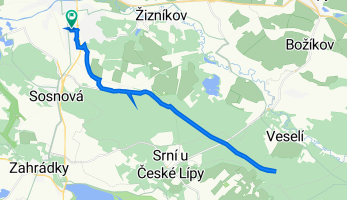 Škrétova, Česká Lípa do Škrétova, Česká Lípa