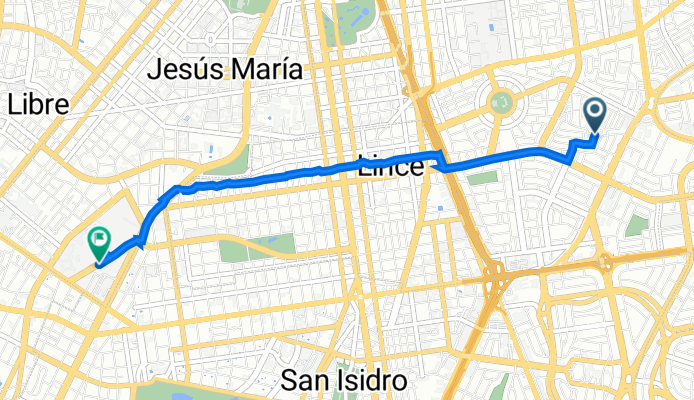 De Juan Bujanda 335, Lima a Avenida Punta del Este 2403, Jesús María