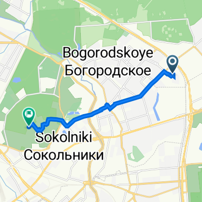 От Тюменский проезд 3 строение 7, Москва до Митьковский проезд 8, Москва