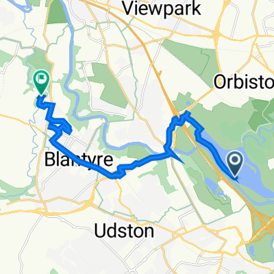 Motherwell West Ward, North Lanarkshire to 72 Kirkwall Ave, Glasgow