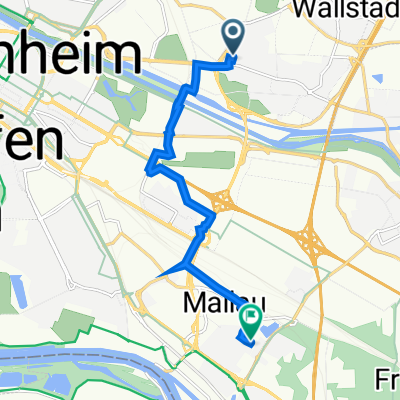 Schenkendorfstraße 4–14, Mannheim to Minneburgstraße 74, Mannheim