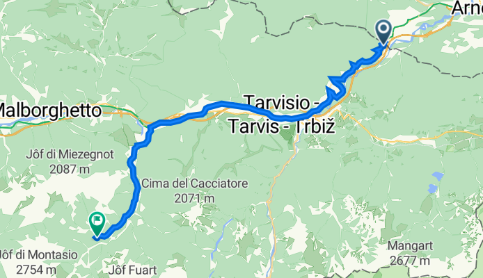 SS13 31, Tarvisio nach Strada senza nome, Malborghetto Valbruna