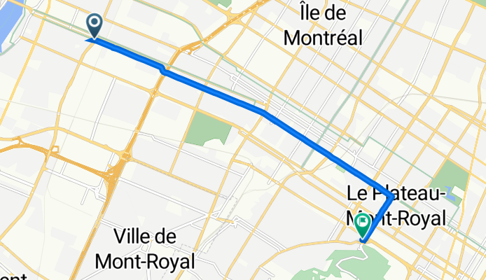 9800 Rue Berri, Montréal to 4514 Rue Hutchison, Montréal