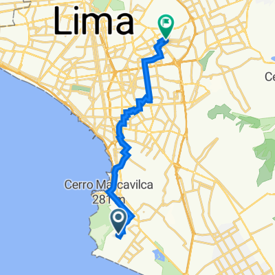 De Calle 7 201, Chorrillos a Avenida Mariscal Domingo Nieto 338, San Luis